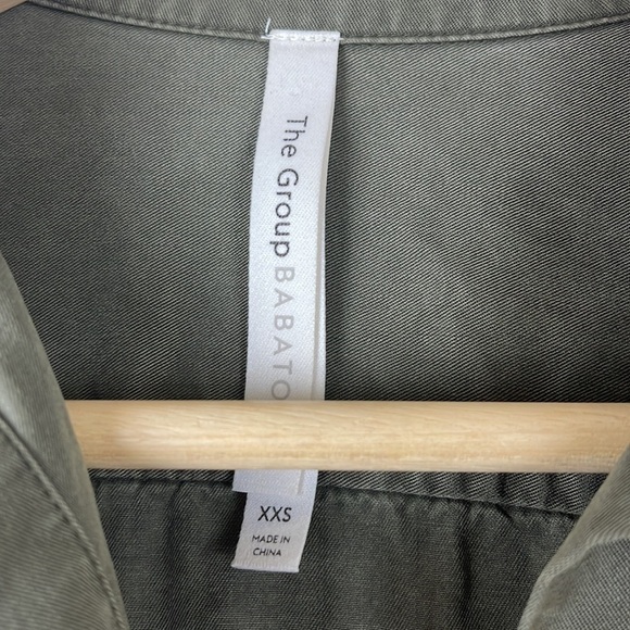 Aritzia Babaton Utility Shirt Size XXS Green - Picture 3 of 10